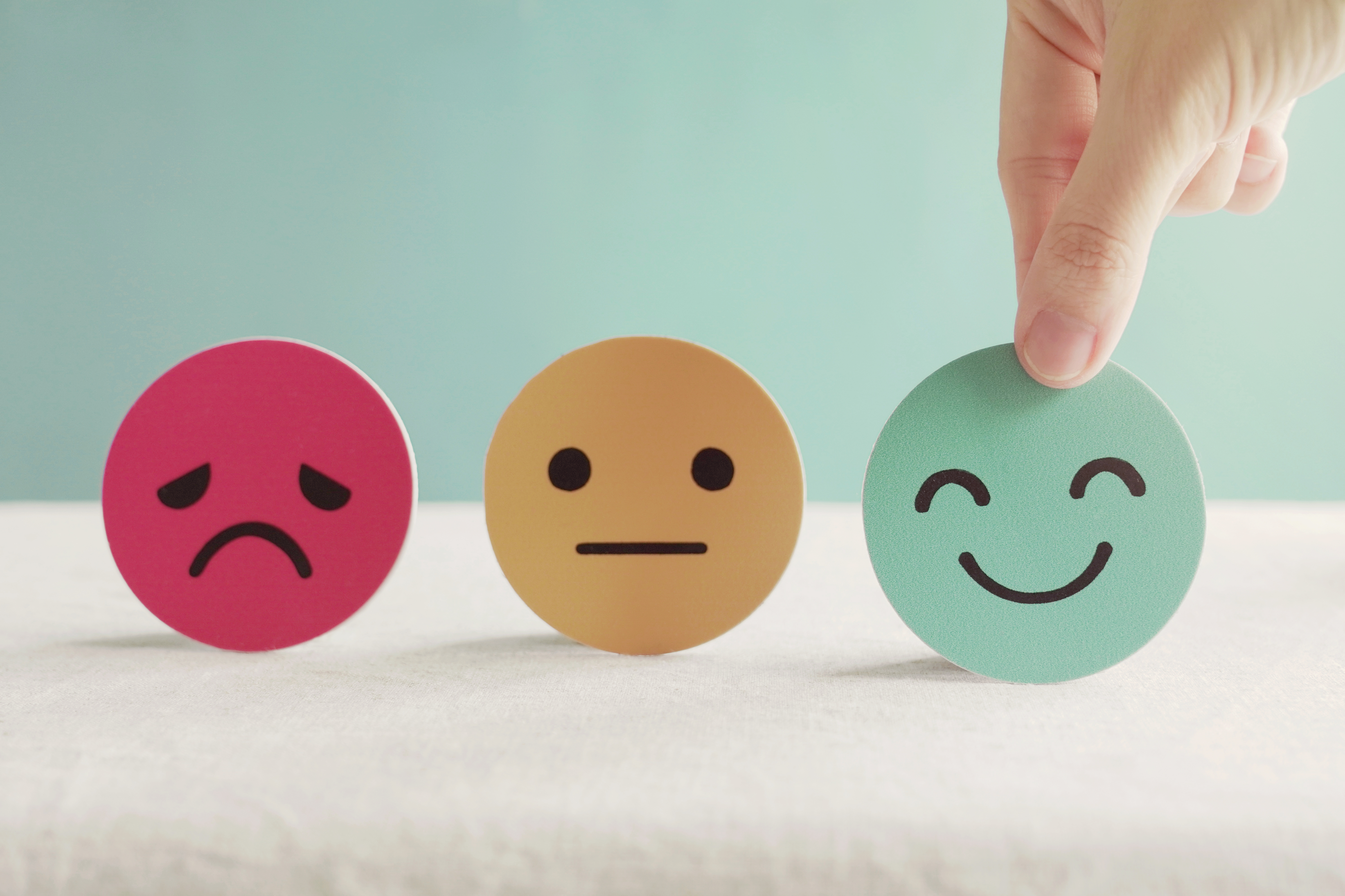 Journey from negative to positive emotions